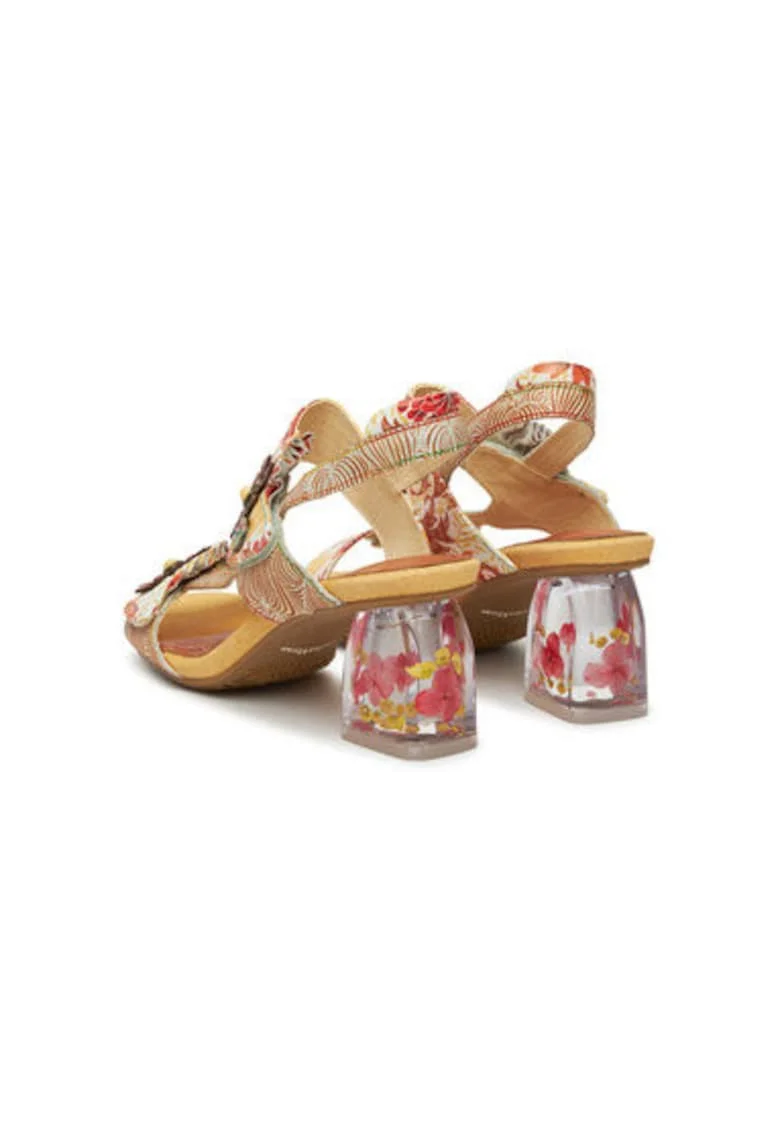 Sandale dama, FRAMBOISEO 26,  Piele naturala, Multicolor