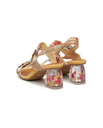Sandale dama, FRAMBOISEO 26,  Piele naturala, Multicolor