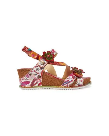 Sandale dama, BONITO 27,  Piele naturala, Rosu