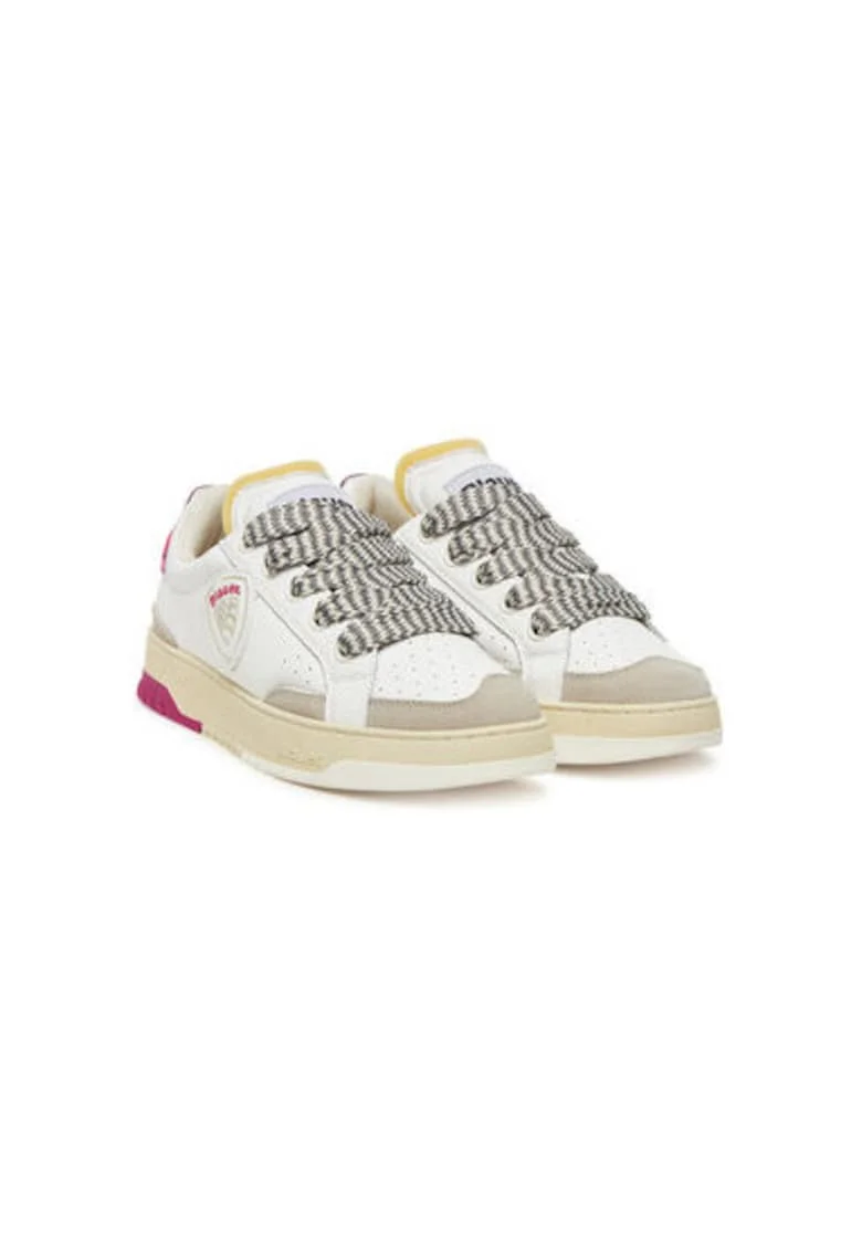 Pantofi sport dama, S5ADEL02/LEA,  Piele naturala, Alb, Alb