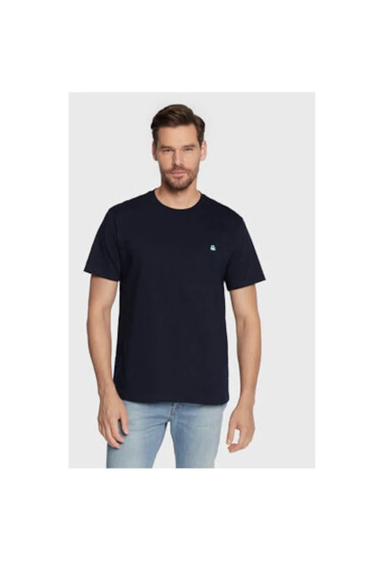 Tricou barbati  3MI5J1AF7, Bumbac organic, XS INTL, Bleumarin