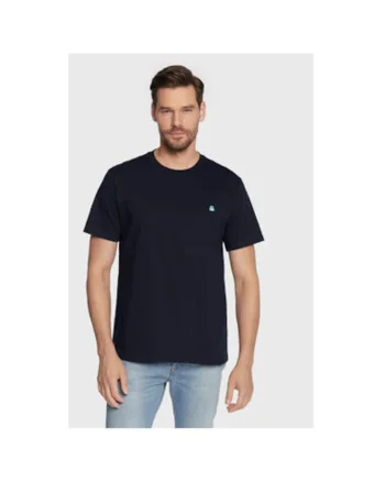 Tricou barbati  3MI5J1AF7, Bumbac organic, XS INTL, Bleumarin