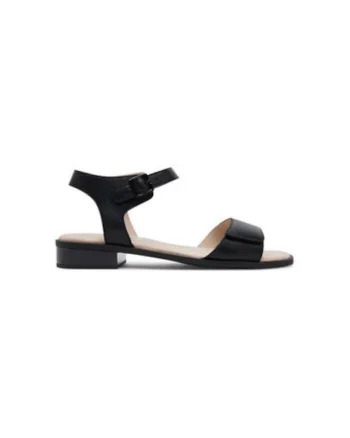 Sandale dama, 9-28202-44,  Piele naturala, Negru