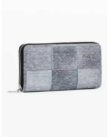 Portofel din denim Yoko, Albastru melange