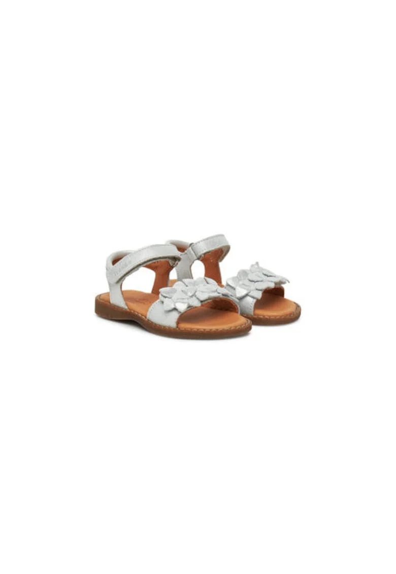 Sandale fete, G3150251-26,  Piele naturala, Argintiu, Argintiu