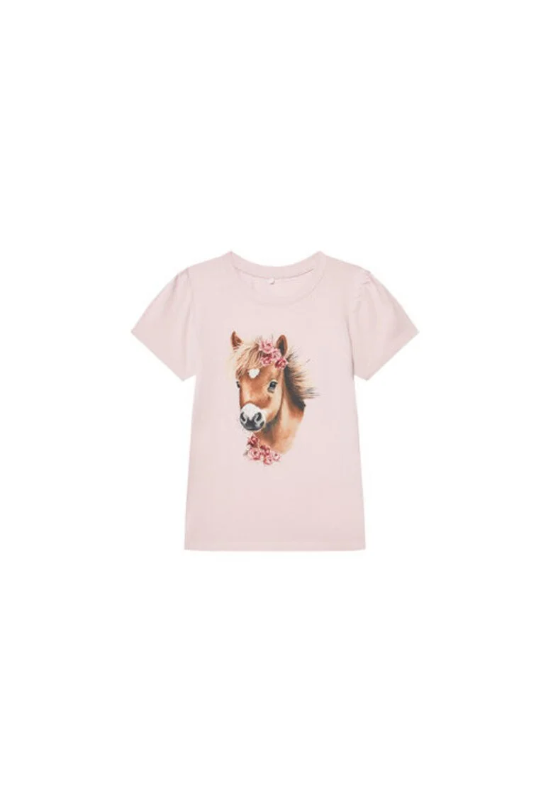 Tricou fete  13243178, Bumbac organic, Roz, Roz