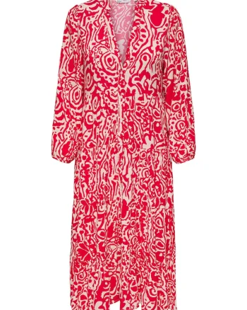 Camasa rochie dama  15308233, Rosu, Rosu
