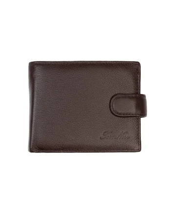 Portofel barbati din piele naturala maro Executive, protectie RFID