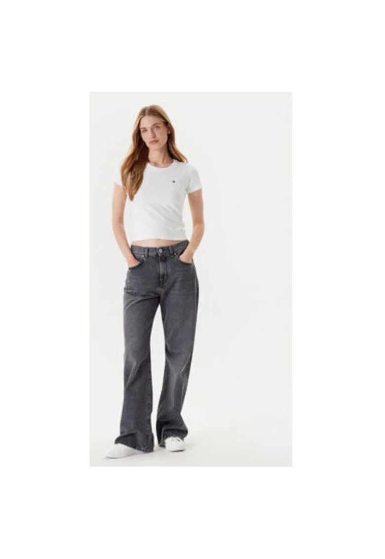 Tricou dama  10027252-A01, Bumbac/Poliester, XL INTL, Alb