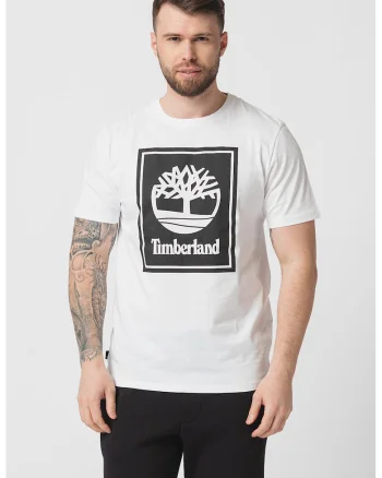 Tricou din bumbac cu imprimeu logo, Alb/Negru