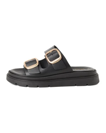 Papuci din piele, Negru