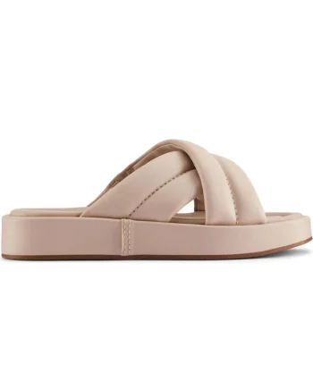Papuci,  casual, roz, piele naturala