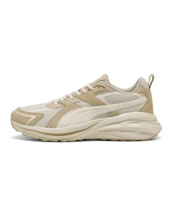 Pantofi sport Hypnotic din plasa cu garnituri din piele intoarsa, Maro nisip/Bej deschis