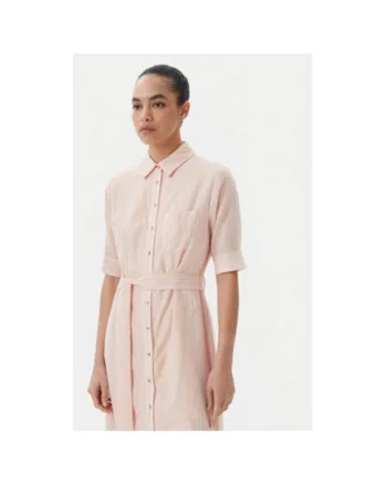 Camasa stil rochie dama  FS25SD2003W78601, Bumbac/Poliester, Roz, Roz