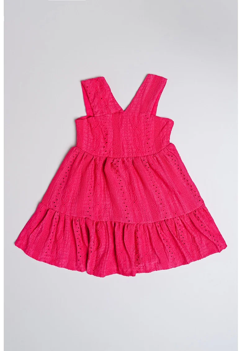 Rochie cu croiala in A, fara maneci, Fucsia