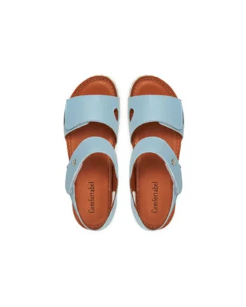 Sandale dama, 710206-55,  Piele naturala, Albastru deschis
