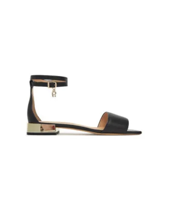 Sandale dama, 1251060,  Piele naturala, Negru, Negru