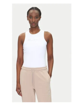 Tricou dama, Emporio Armani  alb, 77% poliamida, 23% elastan