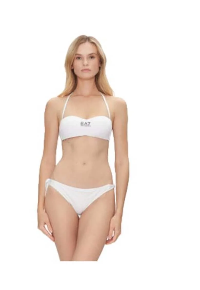 Costum de baie dama, Emporio Armani, alb, Alb