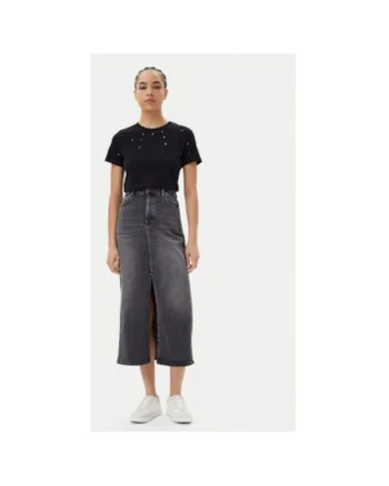 Tricou dama  GPP25070TS, Bumbac, Negru, Negru