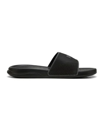 Papuci cu logo in relief Popcat 20 Go, Negru/Negru stins