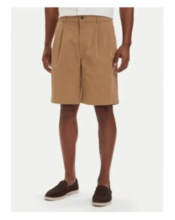 Pantaloni scurti din bumbac cu talie medie