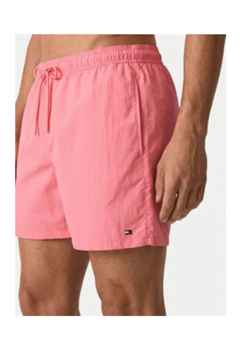 Pantaloni scurti de baie cu buzunare laterale, Roz