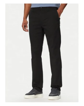 Pantaloni chino din amestec de bumbac cu croiala dreapta