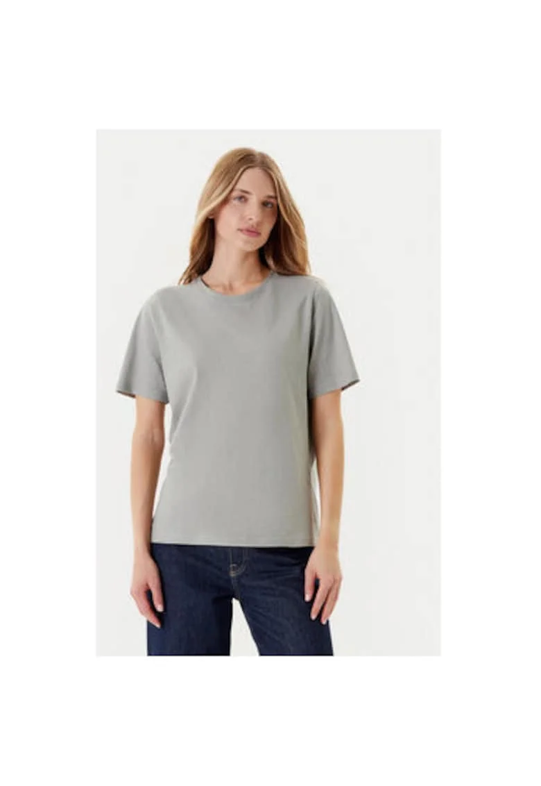 Tricou dama  3BVXD102P, Bumbac, Gri, Gri