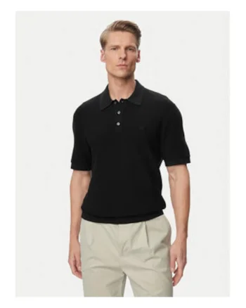 Tricou polo, din bumbac, cu nasturi
