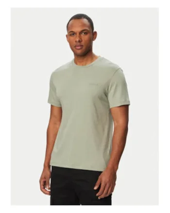 Tricou uni slim fit, de bumbac