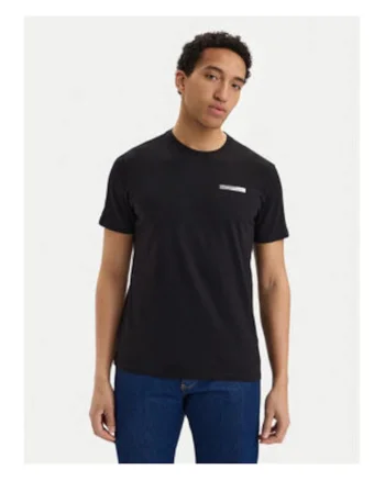 Tricou slim fit cu decolteu rotund, din bumbac