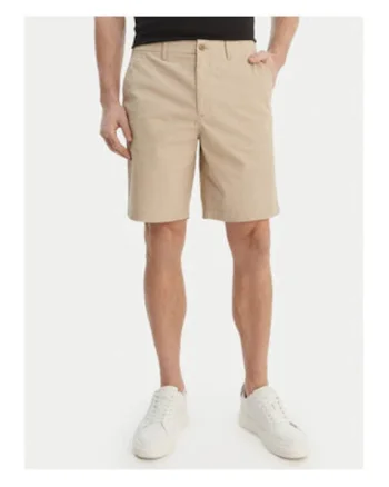 Pantaloni scurti din material textil cu talie medie