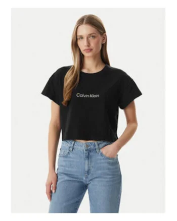 Tricou crop cu maneci cazute
