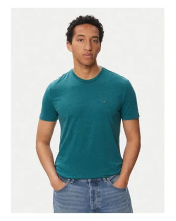 Tricou din bumbac organic cu maneci scurte si model uni