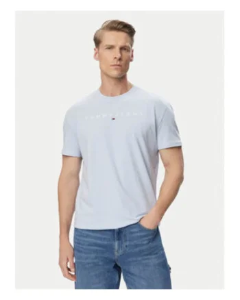 Tricou uni din bumbac cu imprimeu logo