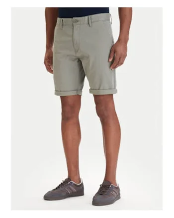 Pantaloni scurti chino cu imprimeu uni