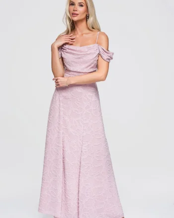 Rochie cu elastan confortabila si eleganta, Roz
