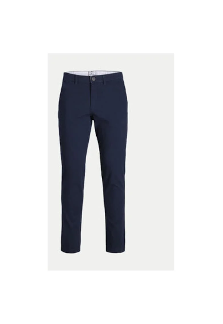 Pantaloni Barbati, Jack Jones, 304376108, Bumbac, Elastan, W27-L32 US, Albastru