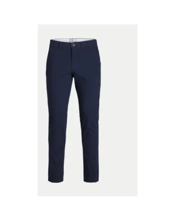 Pantaloni Barbati, Jack Jones, 304376108, Bumbac, Elastan, W27-L32 US, Albastru