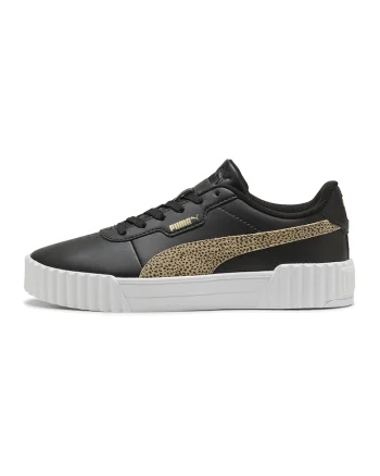 Pantofi sport Carina 3.0 Topcat din piele ecologica cu insertie din piele intoarsa, Negru/Alb optic/Bej deschis