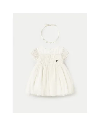 Rochie fete  1902, Poliester, 4 ani, Ecru