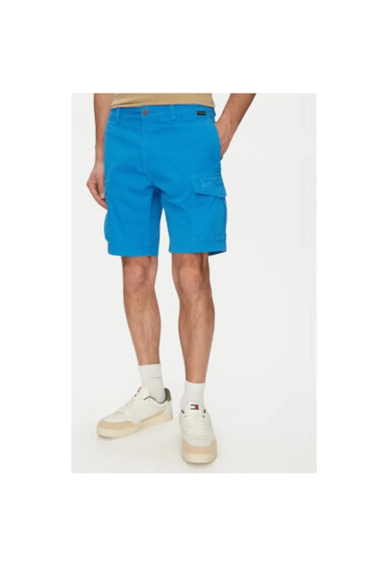 Pantaloni scurti barbati  NP0A4HOTB2W1, Bumbac, Albastru, Albastru