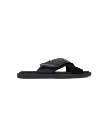 Slapi barbati  321-ART80-1014, Piele naturala, 40 EU, Negru