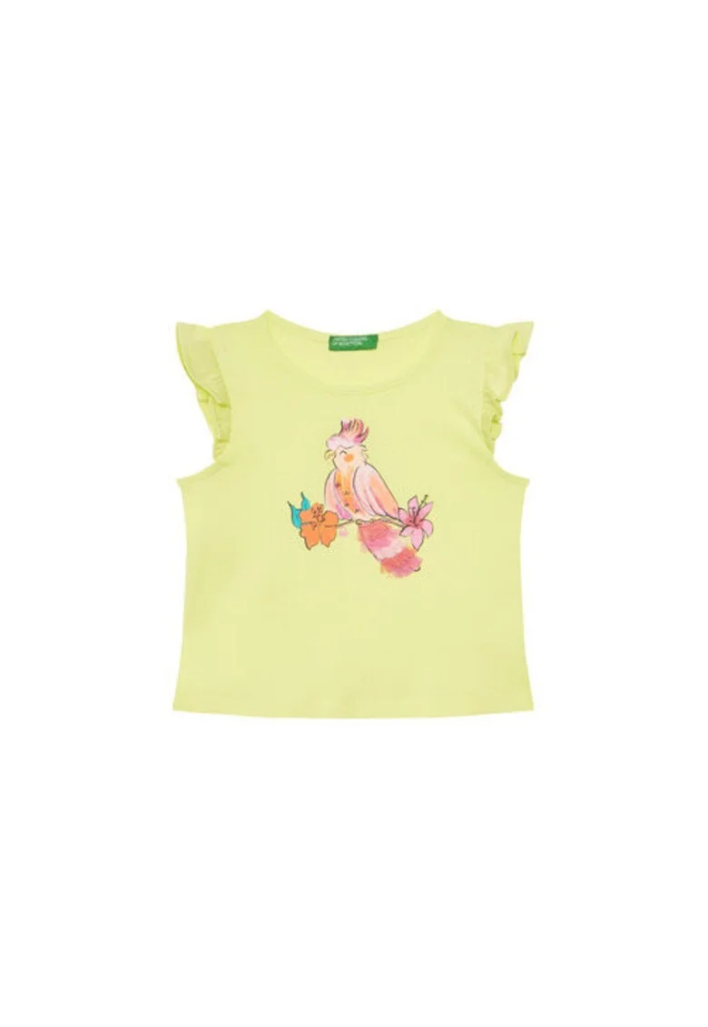 Tricou fete  3I1XG10JK, Bumbac, Galben, Galben