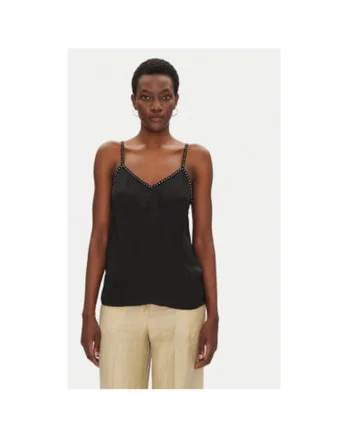 Top dama  251-OSTUD, Poliester, Negru