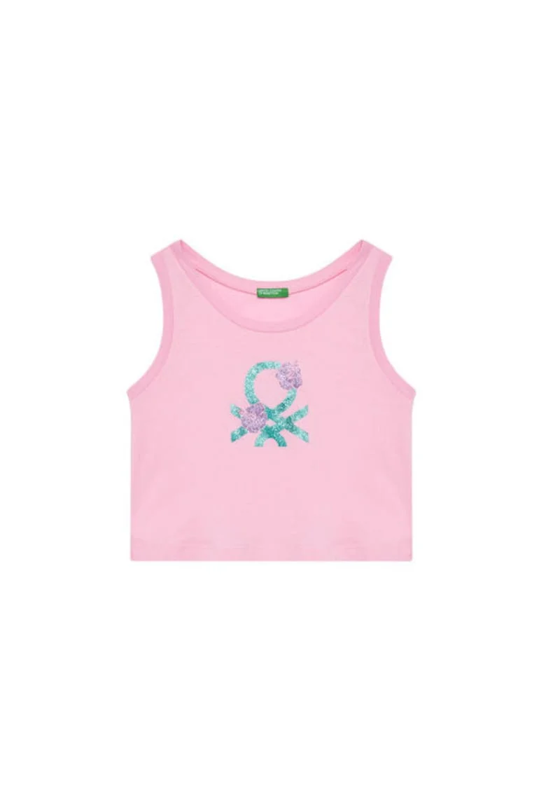 Top pentru fete  3I1XCH01Z, Bumbac organic, Roz, Roz