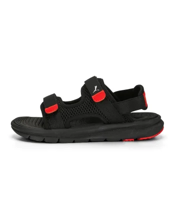 Sandale cu velcro Evolve, Rosu/Negru