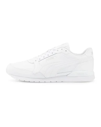 Pantofi sport cu garnituri de piele ST Runner v3, Alb optic