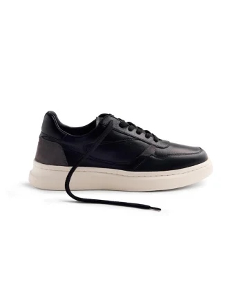 Pantofi sport de piele Ansel, Negru